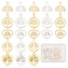 20Pcs 10 Style 304 Stainless Steel Charms STAS-CN0001-07-1