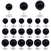 48Pcs 3 Styles Plastic Pearl No Sewing Buttons FIND-NB0006-78A-1