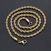 Vacuum Plating 304 Stainless Steel Rope Chain Necklaces NJEW-T012-03-46-G-2