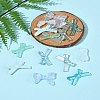 70Pcs 7 Styles Opaque & Transparent Acrylic Beads MACR-FS0002-13-10