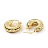 Brass Croissant Chunky Hoop Earrings for Women KK-D080-16G-02-2