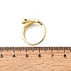 Brass Enamel Cuff Rings for Women RJEW-F188-04G-01-5