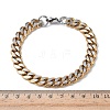 201/304 Stainless Steel Cuban Link Chains Bracelets for Unisex BJEW-F522-04G-5