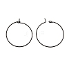 316L Surgical Stainless Steel Hoop Earring Findings STAS-D164-01B-3