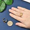 304 Stainless Steel Cuff Rings Components STAS-Z138-02G-01-2