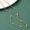 2MM Brass Column Satellite Chain Necklaces for Women NJEW-B148-03G-3