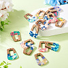 16Pcs 8 Colors Resin and Walnut Pendants FIND-TA0006-48-5