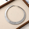 Alloy Wide Choker Necklaces for Women NJEW-C090-01P-1