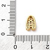 Brass Micro Pave Cubic Zirconia Beads KK-F895-19G-4