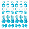 Opaque ABS Plastic Beads FIND-TAC0016-33B-4