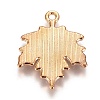 Autumn Theme Zinc Alloy Pendants X-ENAM-I023-06KCG-03-2