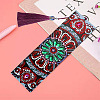 Mandala Flower Pattern DIY Diamond Painting Bookmark with Tassel Pendants Kits PW-WG07BB1-01-4