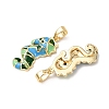 Sea Animals Brass Enamel Pendants KK-F917-01B-02-2