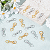 40Pcs 2 Colors Heart Alloy Shoes Charms HJEW-HY00091-4