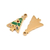 Christmas 304 Stainless Steel Enamel Pendants SA-CBA85C0-02A-G-2