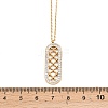 Polymer Clay Crystal Rhinestone Oval Pendant 304 Stainless Steel Cable Chain Necklaces for Women NJEW-A064-06G-5