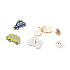 Kissitty Alloy Enamel Brooches JEWB-KS0001-03-12