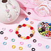 100Pcs Opaque Acrylic Bead Frame OACR-SC0002-96-4