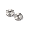 Non-Tarnish 304 Stainless Steel Wavy Spacer Beads X-STAS-H216-65P-2