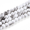 Baking Paint Glass Beads Strands DGLA-N013-8mm-01-1