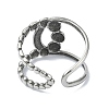 304 Stainless Steel Cuff Rings RJEW-M019-14P-3