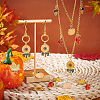 40Pcs 5 Style Alloy Enamel Pendants ENAM-SC0002-66-5