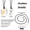 DICOSMETIC DIY 3D Fangtooth Shape Pendant Necklace Making Kit DIY-DC0001-67-2