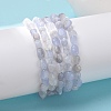 Natural Blue Lace Agate Bead Stretch Bracelets BJEW-K213-37-2