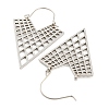 Non-Tarnish 304 Stainless Steel Hollow Triangle Hoop Earring EJEW-Q789-07P-3