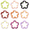 14Pcs Spray Painted Alloy Spring Gate Rings FIND-FS0004-57-1