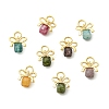 Natural Multicolor Tourmaline Pendants PALLOY-JF05638-02-1