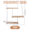 Wooden Hanging Storage Rack ODIS-WH0099-206-2