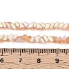 Frosted Transparent Glass Beads Strands GLAA-N054-4mm-04-4