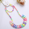 Plastic Beaded Necklaces & Beaded Bracelets WG32877-12-1