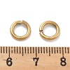 Ion Plating(IP) 304 Stainless Steel Open Jump Rings X-STAS-M081-02G-03-4