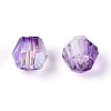 Transparent Spray Painted Glass Beads X1-EGLA-N018-4mm-01-3