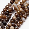 Natural Striped Agate/Banded Agate Beads Strands G-G581-12mm-11-1