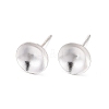 925 Sterling Silver Ear Stud Findings STER-K167-043E-S-6