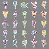 50Pcs Fairy PET Waterproof Stickers PW-WGFC600-01-4