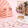 32Pcs 2 Colors 304 Stainless Steel Stud Earring Findings STAS-BBC0008-92-4