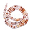 Natural Red Hematoid Quartz/Ferruginous Quartz Beads Strands G-K245-B07-02-2