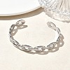 304 Stainless Steel Cuff Bangles BJEW-A160-01P-3