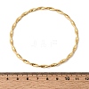 Twisted Rope 304 Stainless Steel Bangles for Women BJEW-D408-07G-3