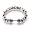 304 Stainless Steel Stretch Bracelets BJEW-E353-02-2