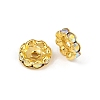 Brass Rhinestone Spacer Beads RB-A014-L12mm-28G-1