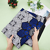 Flower Pattern Polyester Fabric DIY-WH0453-85-3