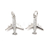 Rack Plating Brass Micro Pave Cubic Zirconia Charms KK-K270-39P-4