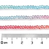 Transparent Painted Glass Beads Strands LS-DGLA-A034-T1mm-A11-4