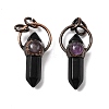 Natural & Synthetic Mixed Gemstone Pendants G-B149-09R-2