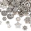 Tibetan Style Alloy Bead Caps FIND-C093-03AS-2
